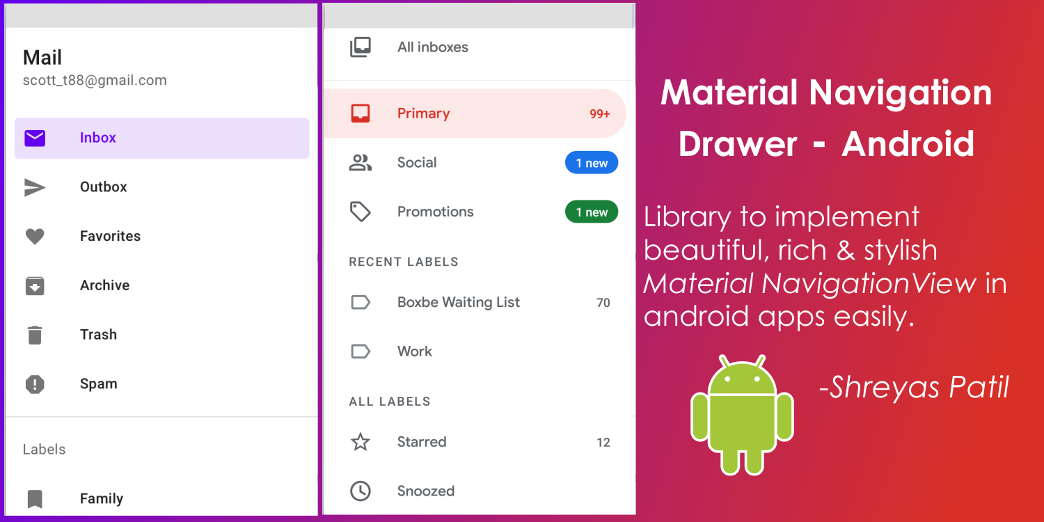 Making Google-Apps Like NavigationView - Android 📱